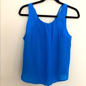 Turquoise woven tank